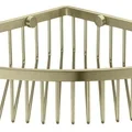 Kệ góc để đồ dạng nan màu vàng chải Ecobath EC4075-1BG
