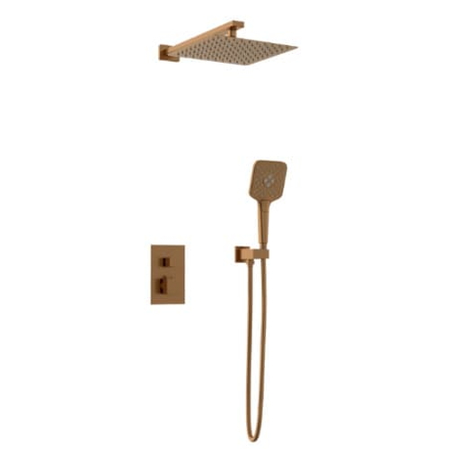 Sen tắm âm tường nhiệt độ bát trần màu vàng hồng HUGE H-ST038C