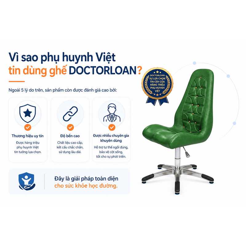 Ghế hỗ trợ nắn chỉnh cột sống DOCTORLOAN 95G
