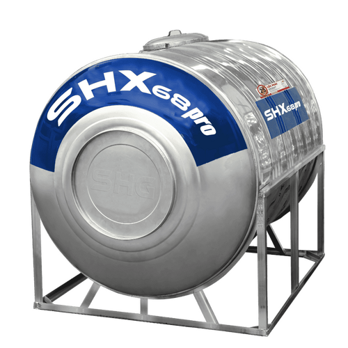 Bồn nước inox Sơn Hà Xanh 500L ngang SHX68ProN500F720
