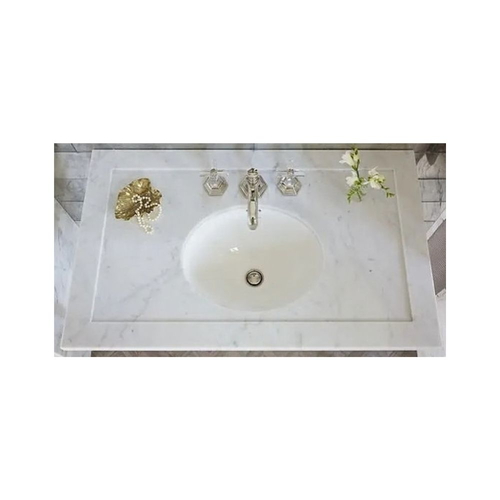 Mặt đá đặt bàn cẩm thạch trắng Kallista P74000-00-WC