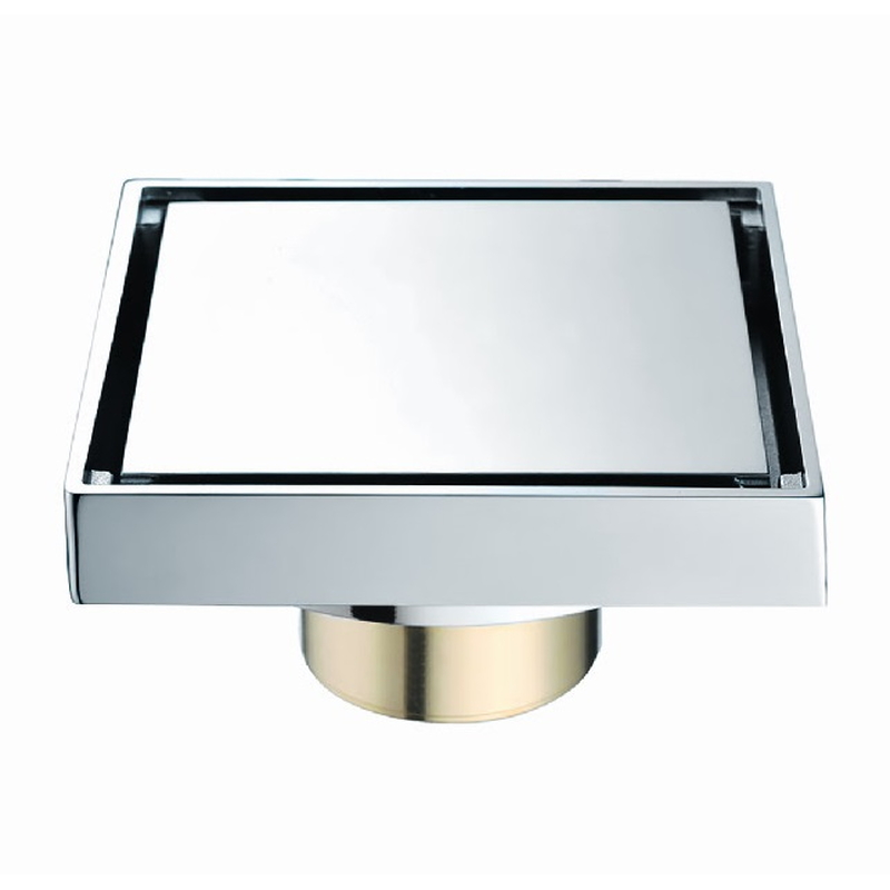Phễu thoát sàn đồng mạ chrome 10x10cm ATMOR AH051