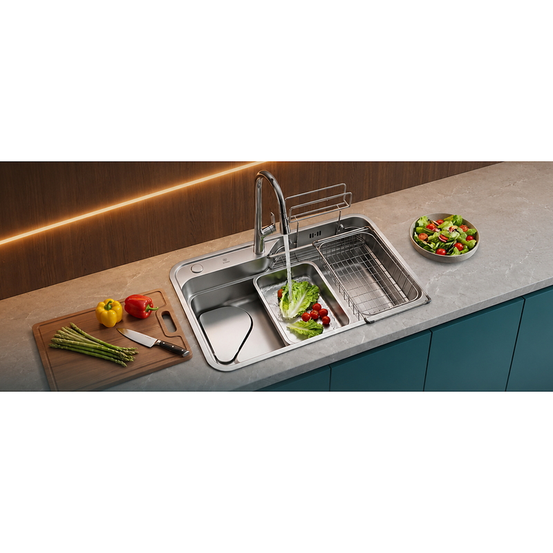 Chậu rửa bát 1 hố Huge H-JS7548