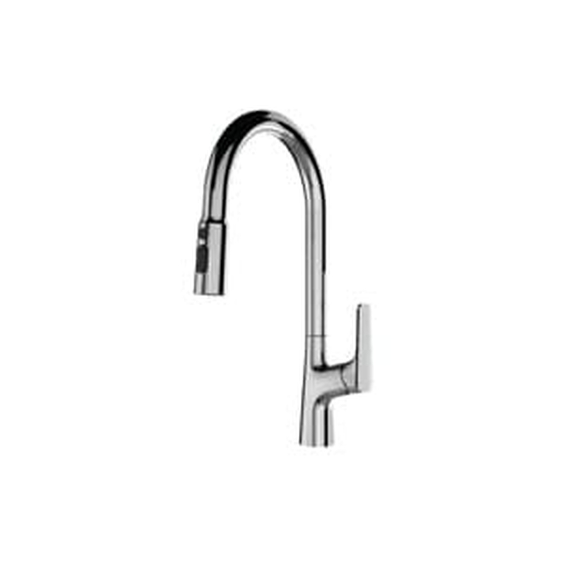 Vòi chậu rửa bát nóng lạnh dây rút Huge H-V2411P