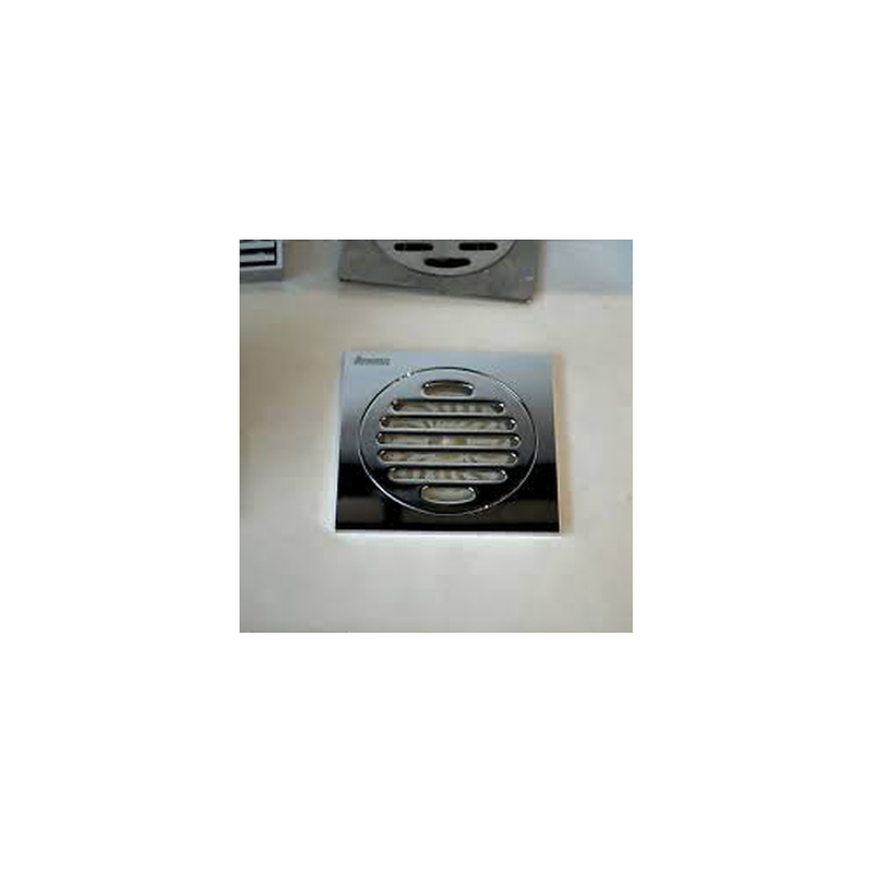 Phễu thoát sàn đồng mạ chrome 10x10cm ATMOR AH012