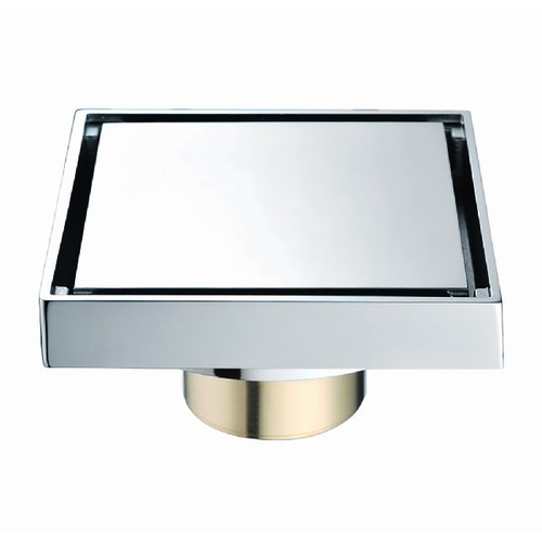 Phễu thoát sàn đồng mạ chrome 10x10cm ATMOR AH051