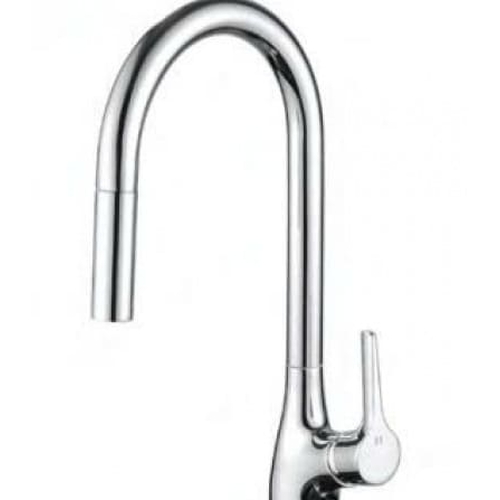 Vòi chậu rửa bát nóng lạnh dây rút Huge H-V2211P
