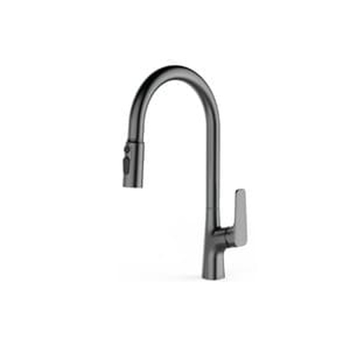 Vòi chậu rửa bát nóng lạnh dây rút Huge H-V2411PM