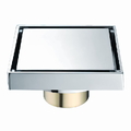 Phễu thoát sàn đồng mạ chrome 10x10cm ATMOR AH051