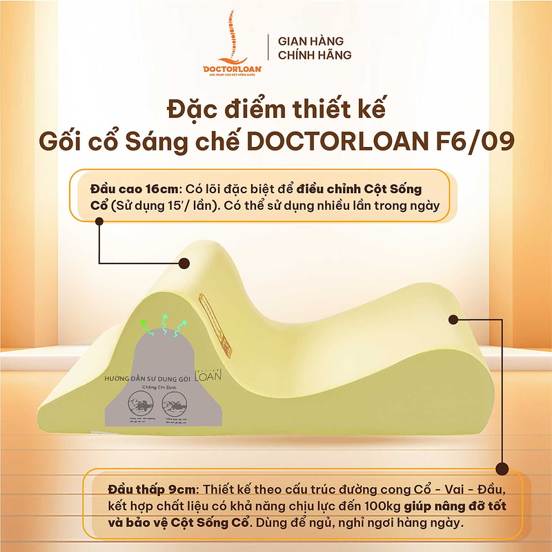 Gối cổ sáng chế DOCTORLOAN F6/09