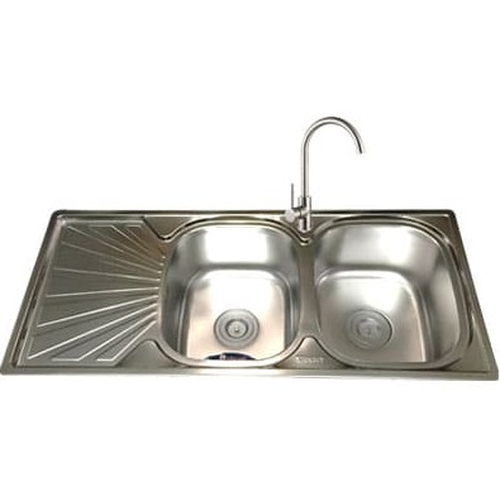 Chậu rửa bát 2 hố có bàn Tân Mỹ TM46
