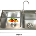 Chậu rửa bát 2 hố Tân Mỹ LK7442