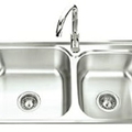Chậu rửa bát 2 hố lệch Tân Mỹ LK8445