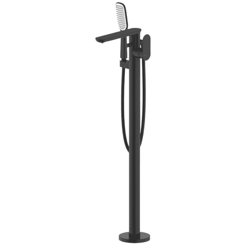 Vòi xả bồn tắm đặt sàn màu đen Bravat F665104BW-B3