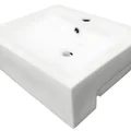Chậu rửa mặt bán âm cao cấp BRAVAT C2295W-1B