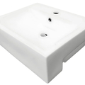 Chậu rửa mặt bán âm cao cấp BRAVAT C2295W-1B