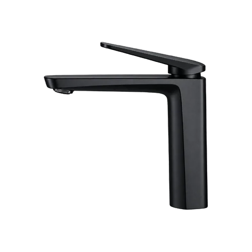 Vòi Lavabo Thân Cao Nóng Lạnh Màu Đen CleanMax V65