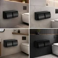 Hộp đựng giấy vệ sinh đôi màu đen CleanMax 34512D