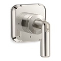 Tay van điều khiển lưu lượng sen tắm màu nickel Kallista P34592-BN-SN
