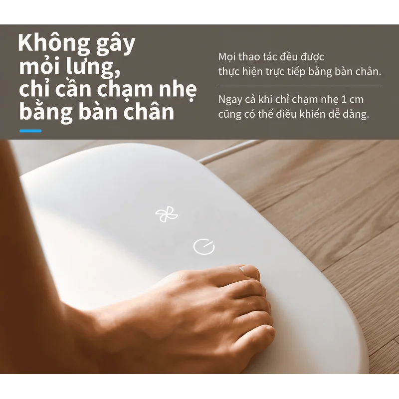 Máy sấy chân và cơ thể Hàn Quốc Solura TG-BDSIV-CI màu trắng sữa
