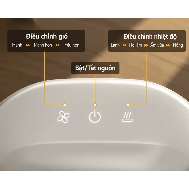 Máy sấy chân và cơ thể Hàn Quốc Solura TG-BDSIV-CI màu trắng sữa