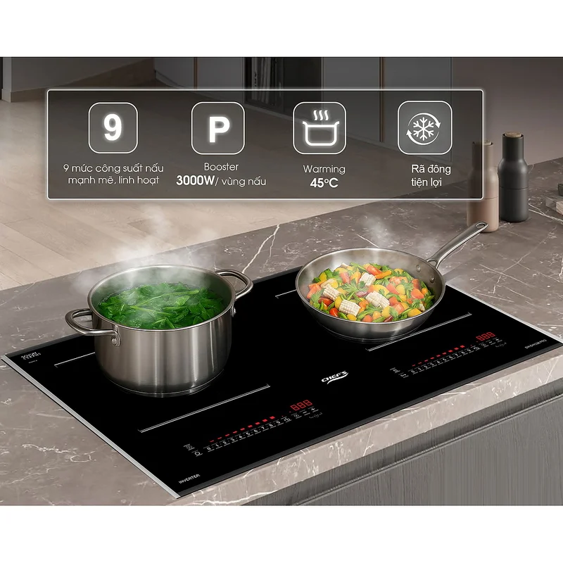 Bếp từ 2 vùng nấu Chefs EH-DIH326 PRO