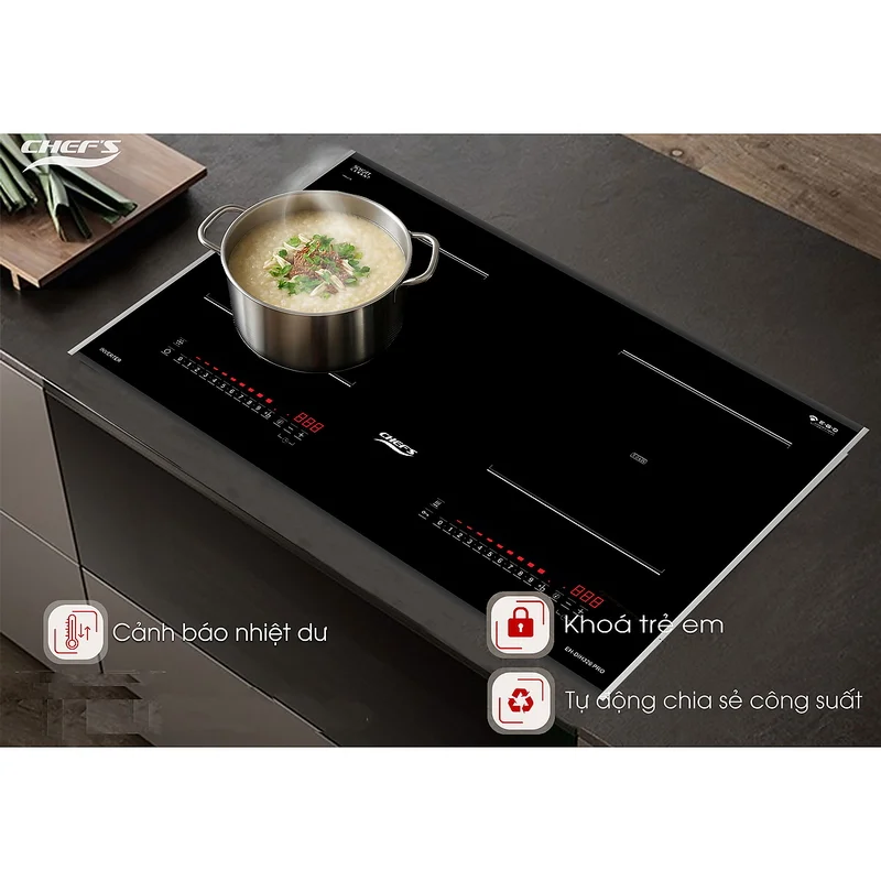 Bếp từ 2 vùng nấu Chefs EH-DIH326 PRO