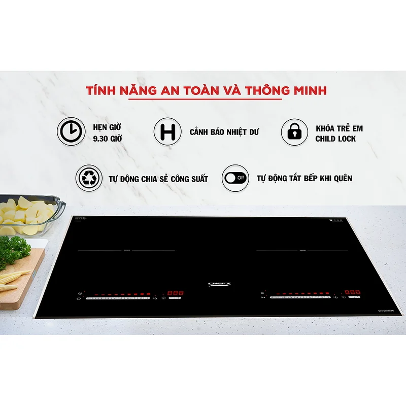 Bếp từ 2 vùng nấu Chefs EH-DIH336