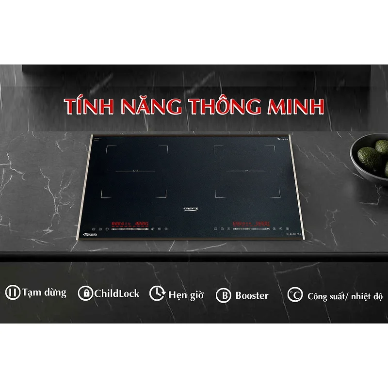 Bếp từ 2 vùng nấu Chefs EH-DIH369 PRO