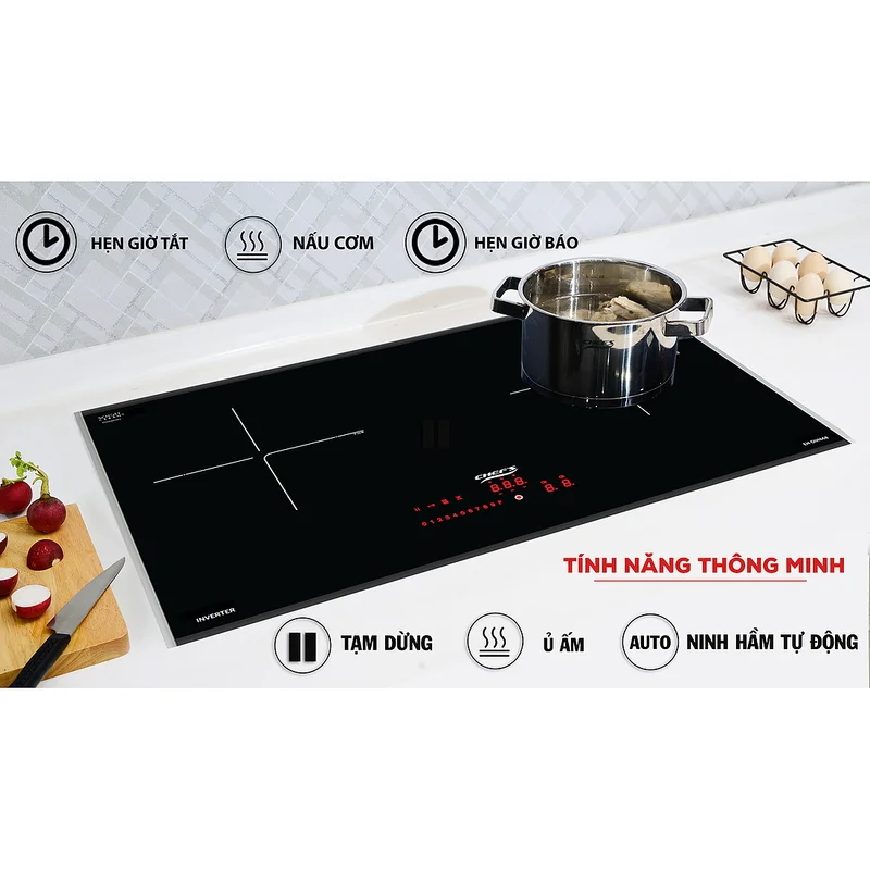 Bếp từ 2 vùng nấu Chefs EH-DIH668