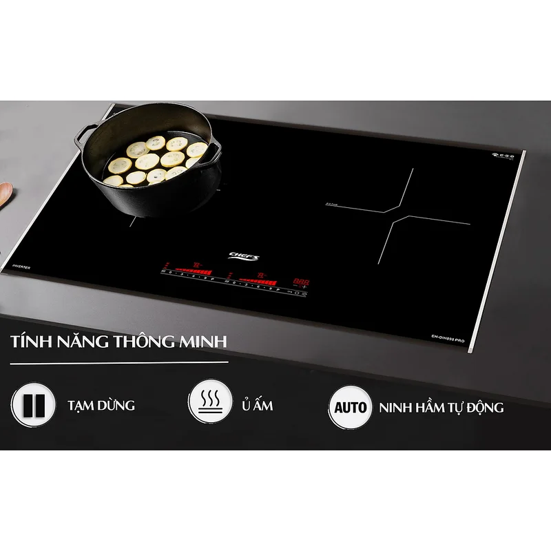 Bếp từ 2 vùng nấu Chefs EH-DIH898 PRO