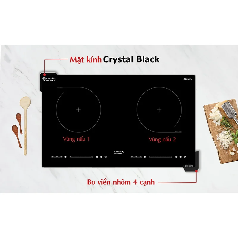 Bếp từ 2 vùng nấu Chefs EH-DIH323