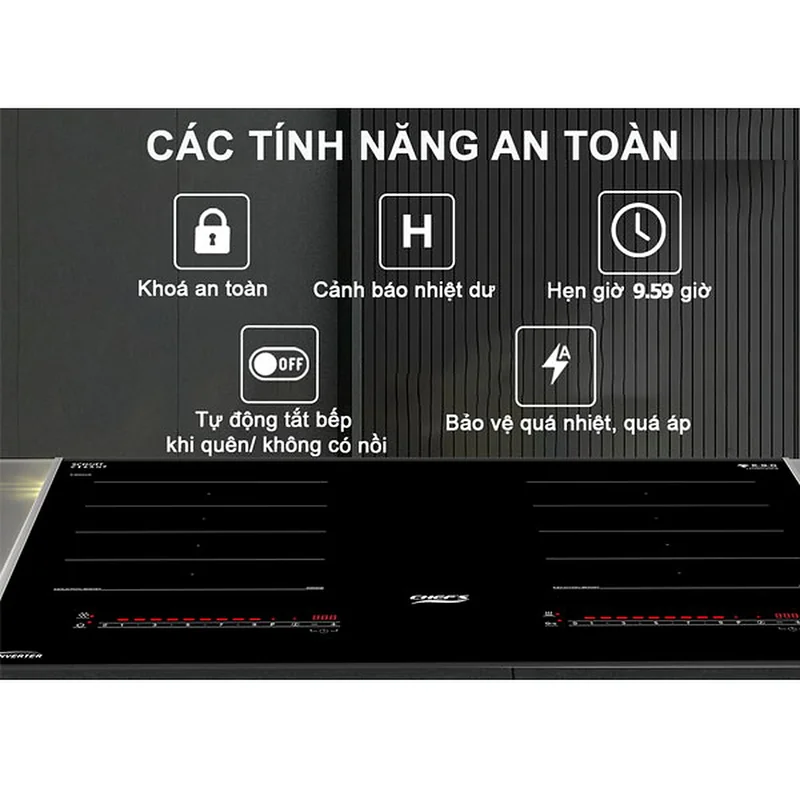 Bếp từ 2 vùng nấu Chefs EH-DIH365