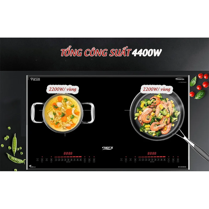 Bếp từ 2 vùng nấu Chefs EH-DIH900S
