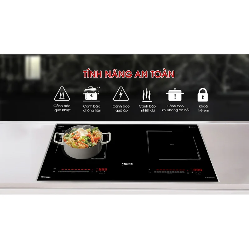 Bếp từ 2 vùng nấu Chefs EH-DIH999