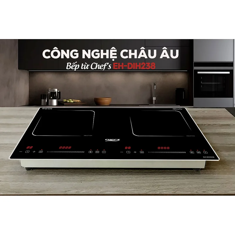 Bếp từ 2 vùng nấu Chefs EH-DIH238