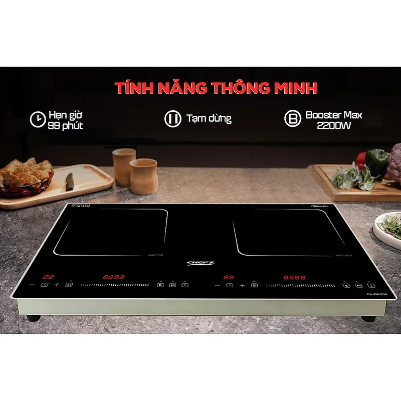 Bếp từ 2 vùng nấu Chefs EH-DIH238