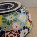 Chậu lavabo gốm mỹ thuật họa tiết bách hoa Kanly GV201