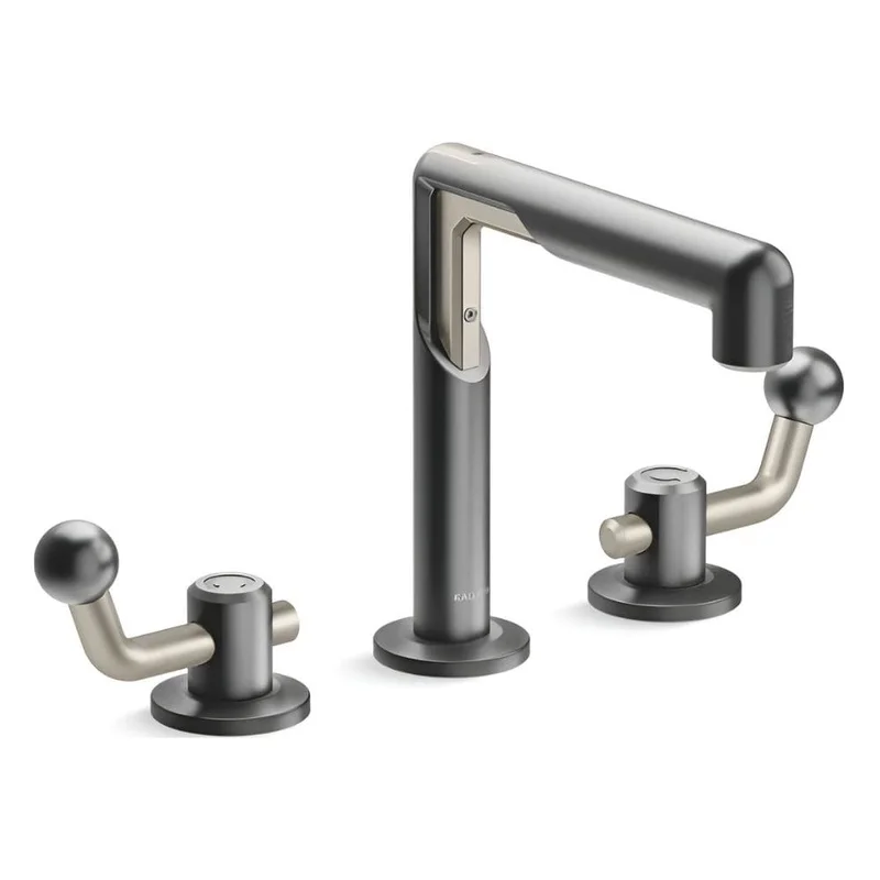 Vòi Lavabo 3 Lỗ Nóng Lạnh màu đen Kallista P34864-BN-BGP