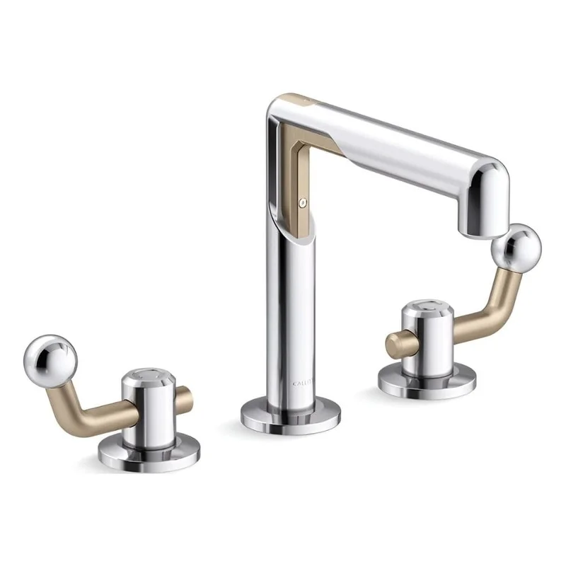 Vòi Lavabo 3 Lỗ Nóng Lạnh màu chrome Kallista P34864-BV-CP