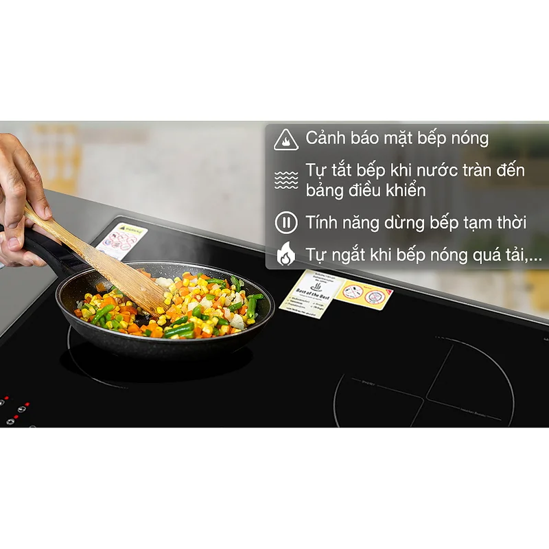 Bếp điện từ 2 vùng nấu KAFF KF-073II