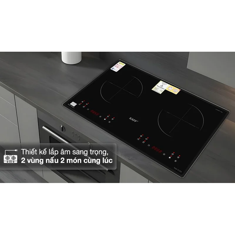 Bếp điện từ 2 vùng nấu KAFF KF-073II