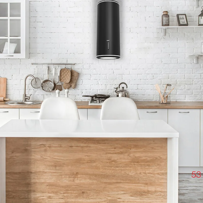 Máy hút mùi áp tường trụ tròn KAFF KF-WL2038B