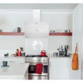 Máy hút mùi kính vát màu trắng KAFF KF-LUX-AT70H-WH
