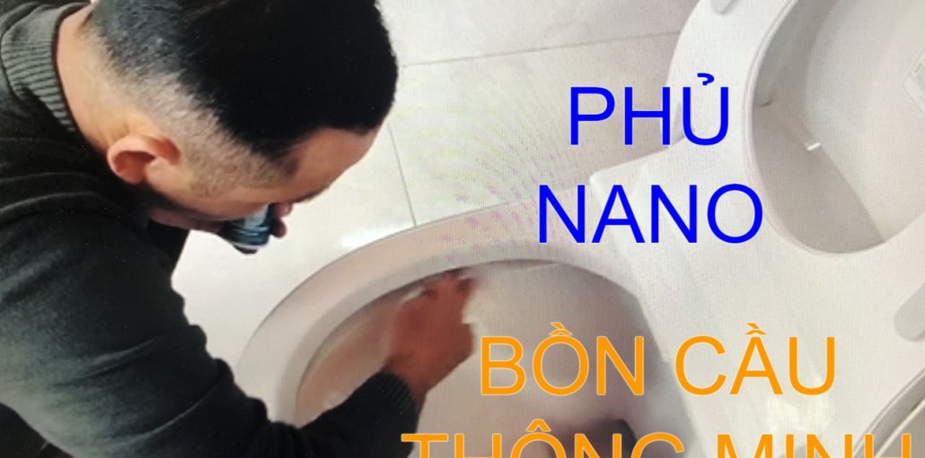 Phủ Nano hiệu ứng lá sen cho Bồn Cầu Thông Minh Viglacera