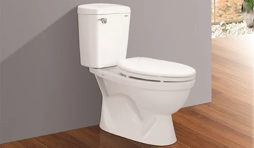 Bồn cầu 2 khối tay gạt nắp thường Viglacera VI77