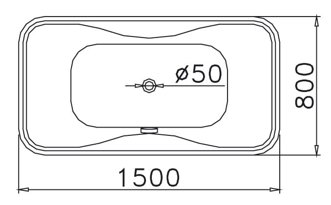 Bản vẽ bồn tắm Caesar AT0950