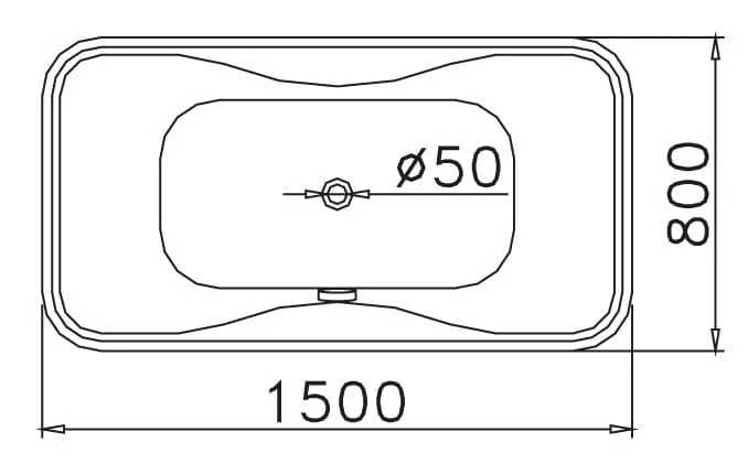 Bản vẽ bồn tắm Caesar AT0950