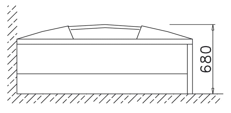 Bản vẽ bồn tắm Caesar MT3370LS