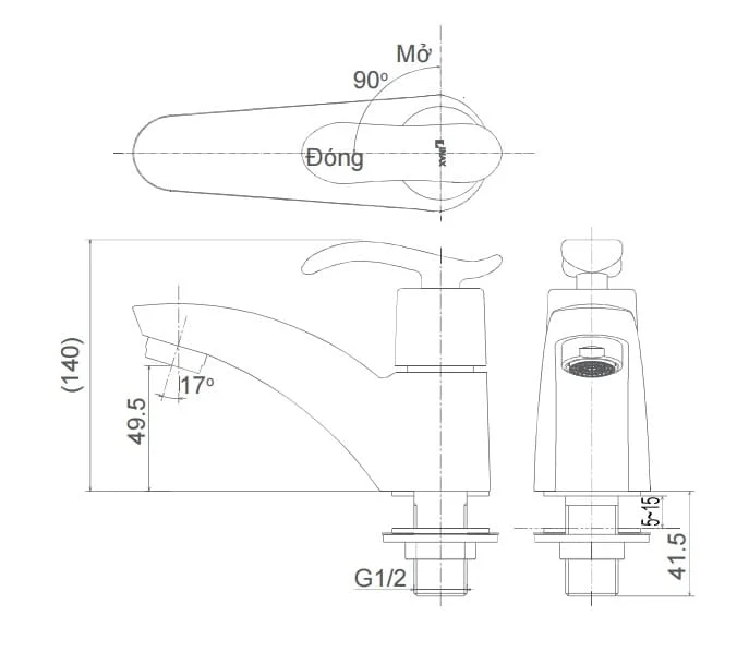 Vòi Chậu Rửa Mặt Inax LFV-7100SH